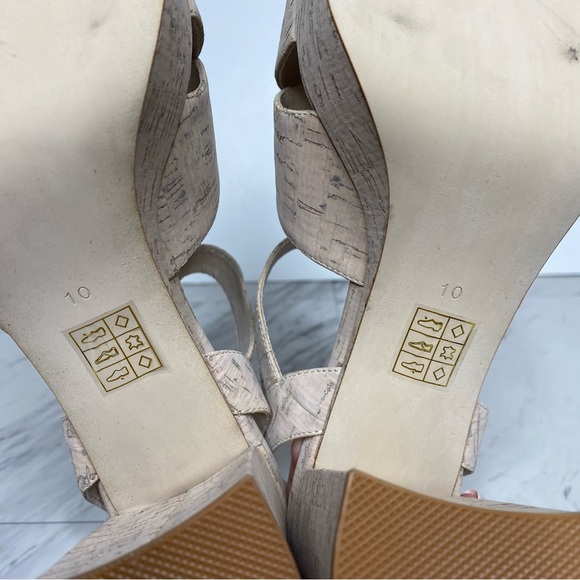Jeffery Campbell Amma Cork Platform Heeled Sandal 10 - Picture 11 of 14